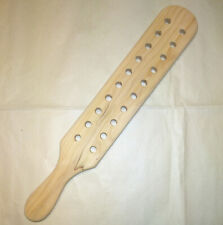New Wooden Spanking Paddle Unfinished With Holes 18 Inch long, 3 Inch X 1/2 Inch picture