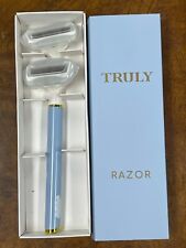 Truly Beauty Brand Ladies Shaving Shaver Razor Lt. Blue 5 blade with extra blade picture