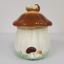 Vintage Mushroom Cookie Jar Ceramic Retro Cannister Lefton Grannycore Japan picture