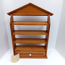 Lenox Spice Village Wooden Display Rack w/ Drawer & Certificate 1989 Shelf ONLY picture