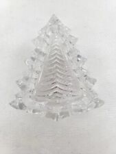 Gorham Crystal Christmas Tree Nut / Candy Dish 4 Inches Made In Germany  picture