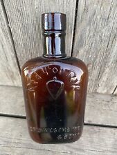 Antique Red Top Rye Western Amber Whiskey Bottle  picture