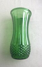 Green Hoosier Vintage Glass Vase 4088 A , 8 1/2