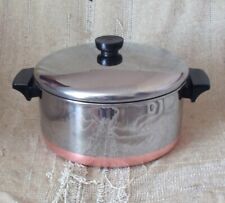 Revere Ware 4 1/2 Qt Copper Clad Stainless Steel Stock Pot With Lid Clinton Ill picture