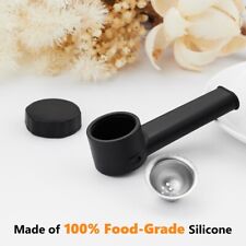 3.5'' Mini Silicone Tobacco Smoking Hand Pipe with Metal Bowl & Cap Lid & Box picture