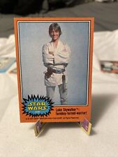 1977 Topps Star Wars #270 Luke Skywalker Farmboy Turned Warrior Great Condition picture