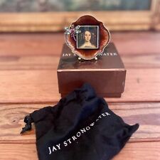 JAY STRONGWATER Dragonfly Picture Frame 2.5x2.5 Jeweled Rhinestone Red Enamel picture
