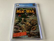 ALL AMERICAN MEN OF WAR 9 CGC 3.0 CLASSIC GAS MASK COVER PRE CODE DC COMIC 1954 picture