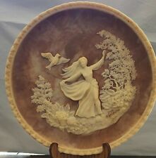 Vintage Cameo Plate To A Skylark The Romantic Poets Incolay Studios of Calif  picture