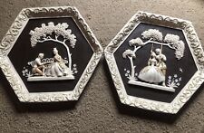 Girotti & Universal Chalk Victorian Couple Wedding Proposal Wall Plaque 3D picture