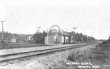 Railroad Train Station Depot Mesaba Minnesota MN Reprint Postcard picture
