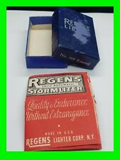 Early Vintage Blue Regens Petrol Lighter Empty Box Only 19 Of 23 picture