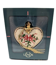 Lenox Holiday Heart Ornament Porcelain with Box Christmas Tree picture