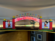 Walt Disney World Monorail Play set Entrance Sign Toy Accessory Rare Lights Up picture