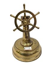Rare Antique Brass Nautical Ship Wheel Cigar Cutter D. Europa 5