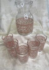 6 Pc. Tiara PINK LACE Drink Set SO CUTE picture