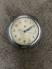GENERAL ELECTRIC VINTAGE WALL CLOCK STAINLESS AND GLASS picture