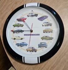 American Muscle Cars Wall Clock Legends of the Road Hot Rod Sounds Chimes WORKS picture