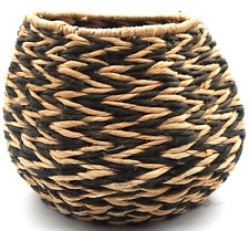 Large Soft Hand Woven Non Rigid Snake Charmer Coiled Rope 12x14 Style Basket picture