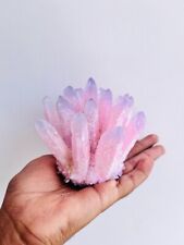 Natural Rose Quartz Cluster Crystal Rose Quartz Geode Raw Pink Crystal Cluster picture
