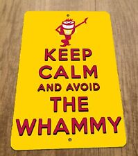 Keep Calm and Avoid the Whammy Press Your Luck 8x12 Metal Wall Sign picture