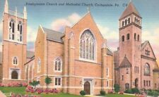 Carbondale, PA, Presbyterian Church & Methodist Church, Vintage Postcard b1857 picture