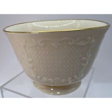 Lenox Canterbury Collection Bowl Embossed Scrolls 24K Gold Edge picture