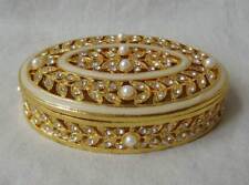 Jewelry Box Pewter / Gold with pearls picture