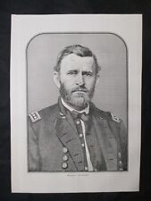 1898 Civil War Print - Union Commander, 