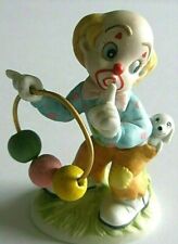 Lefton Clown figurine hand painted 1984 with dog and circus balls picture