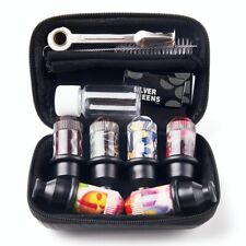 6 Pc Sneak a Toke One Hitter Metal Tobacco Smoking Pipe with Box Screens Free picture