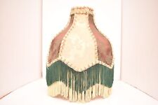 Antique Victorian French Lamp Shade Art Nouveau W Fringe embroidered Vintage} picture