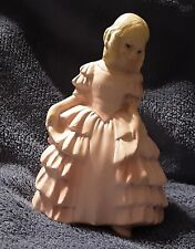 Vintage Coventry Ware Chalkware Young Girl in Pink Dress 2085c picture