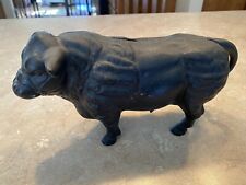 cast iron bull bank picture