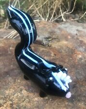 SKUNK GLASS PIPE (Animal Pipe) HANDMADE picture