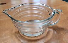 Vintage Mixing Batter Bowl, Depression Glass, Ribbed/Beehive Design picture