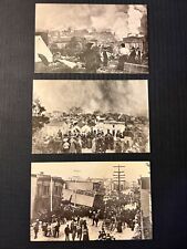 (LOT OF 3) AMERICAN REVOLUTION S. F. EARTHQUAKE LAFAYETTE VALENCIA HOTE POSTCARD picture