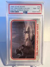 1980 Topps Star Wars: The Empire Strikes Back The Creature Called Yoda #58 PSA 8 picture