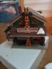 Dept 56 Snow Village Totem Town Souvenir Shop Vintage 2000 with Box #55053 picture