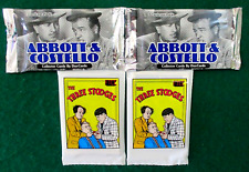THREE STOOGES ABBOTT & COSTELLO PACK LOT 2 OF EACH PK- 1989 FTCC 1996 DUOCARDS picture