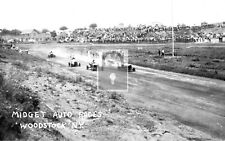 Midget Auto Races Car Racing Woodstock New York NY Reprint Postcard picture