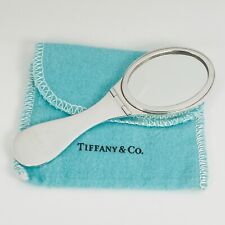 Vintage Tiffany & Co Makeup Cosmetic Folding Purse Mirror Compact in Silver picture