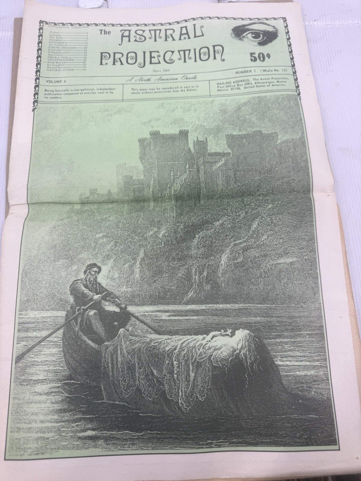 The Astral Projection Rare Vintage Underground Newspaper