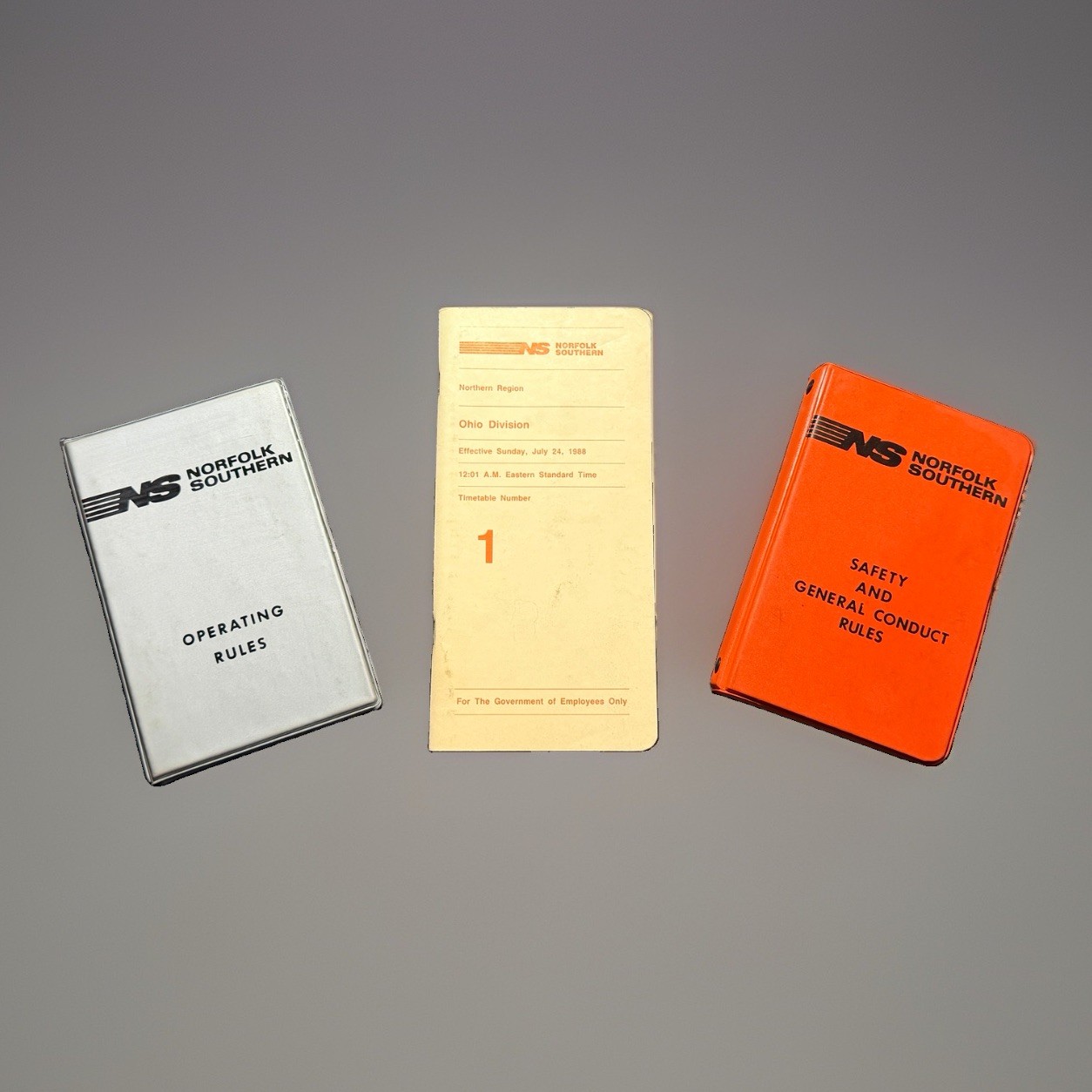 Norfolk Southern Railroad 1988 Ohio Timetable Operating Safety Rule Books Lot