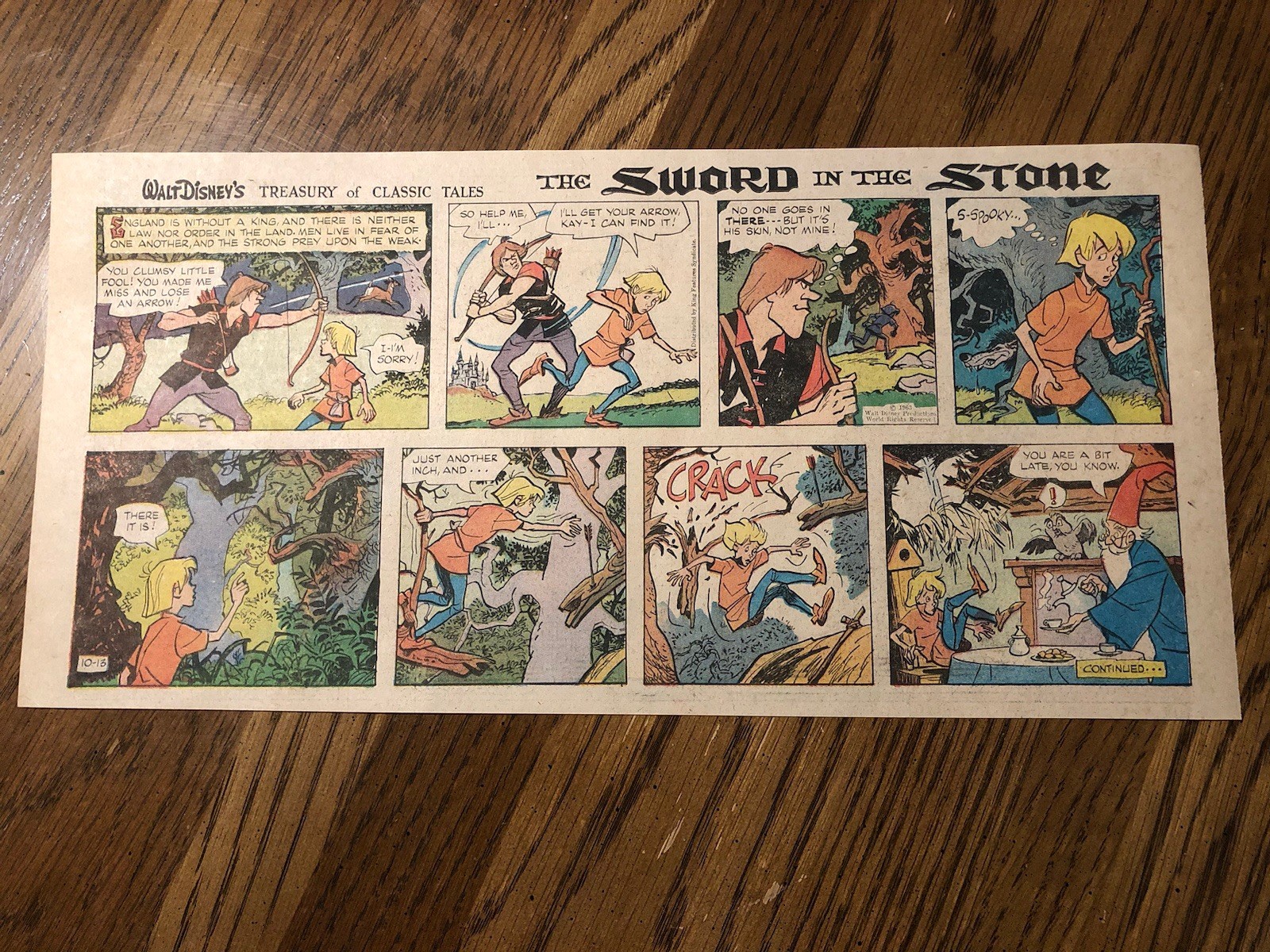 Walt Disney’s Treasury of Classic Tales Sunday Comics Lot of 13 1963-1966