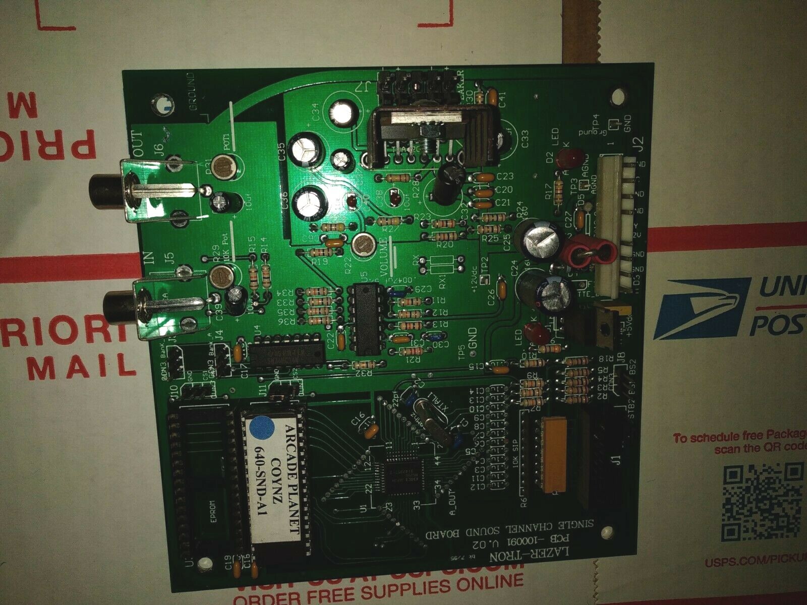 lazertron coynz arcade pcb part untested #3