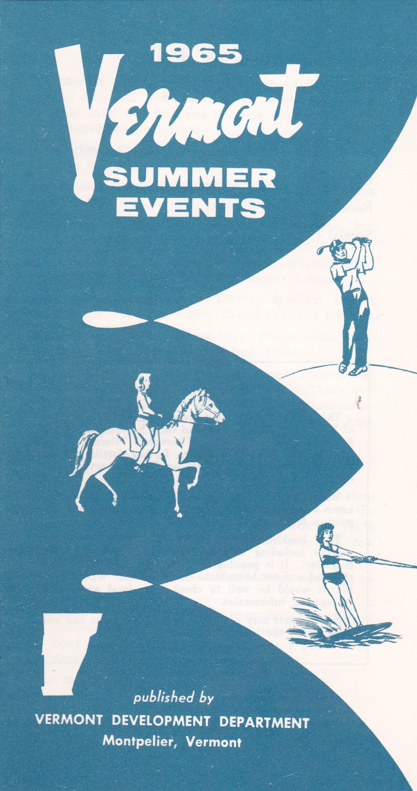 1965 Vermont Summer Events Booklet