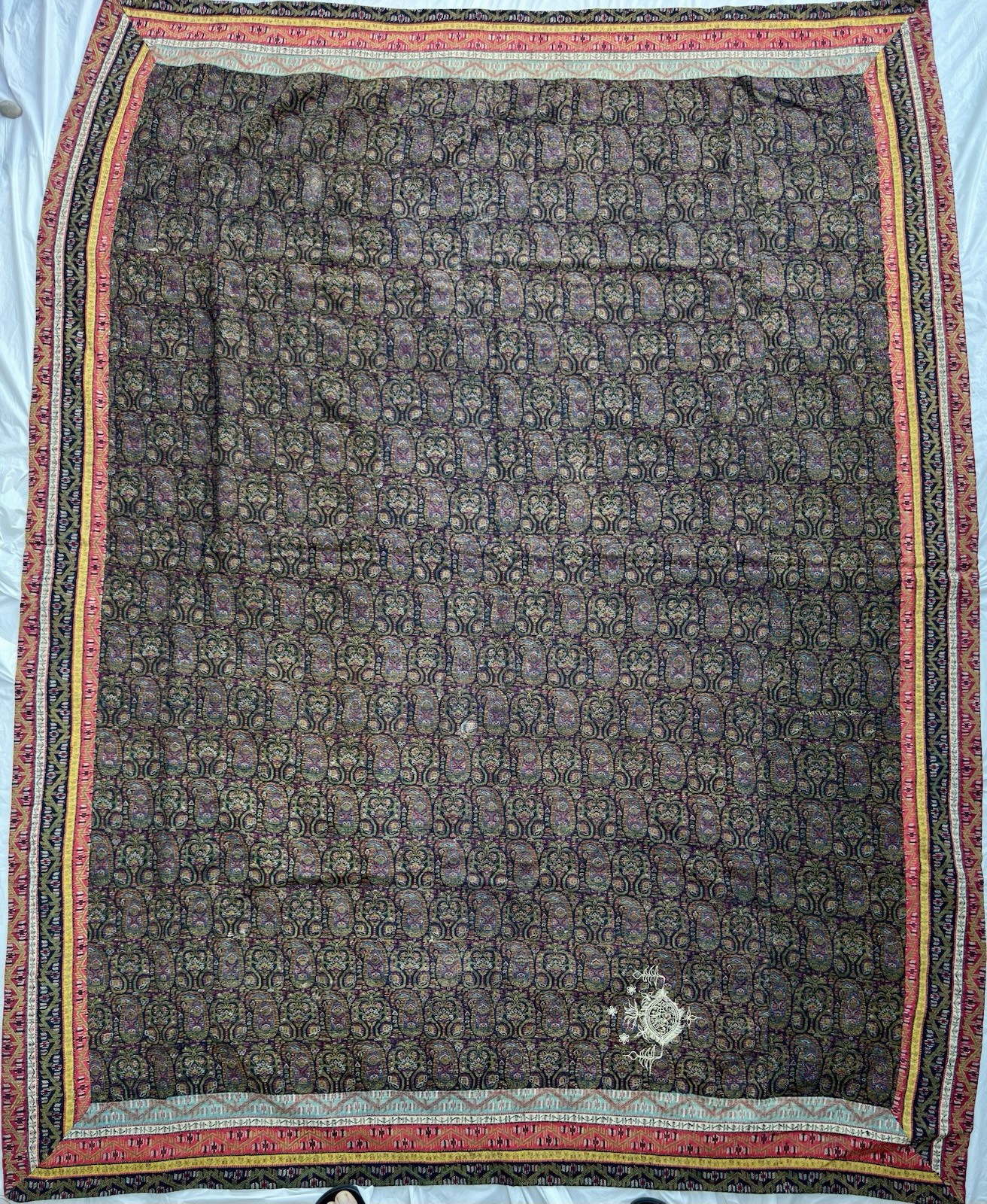 antique Termeh textile, Hand Embroidered Tablecloth antique Termeh textile, Hand Embroidered Tablecloth