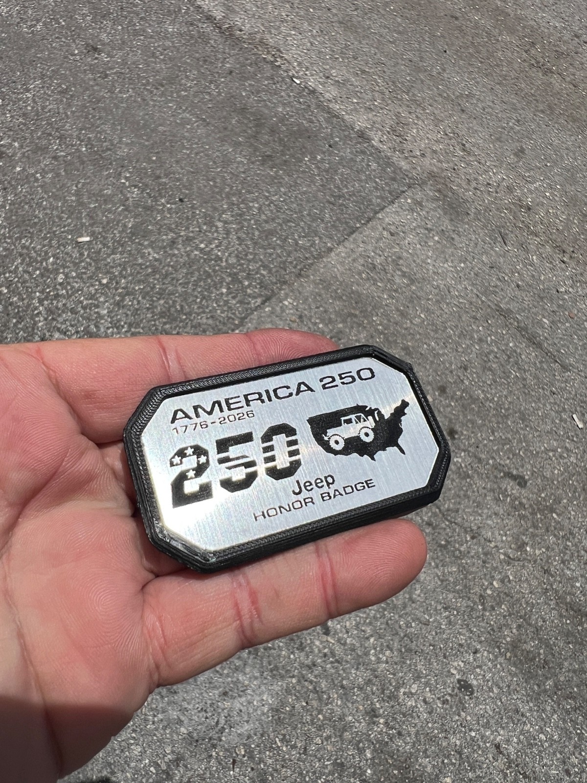 250 Years of America - Trail Badge for Jeep