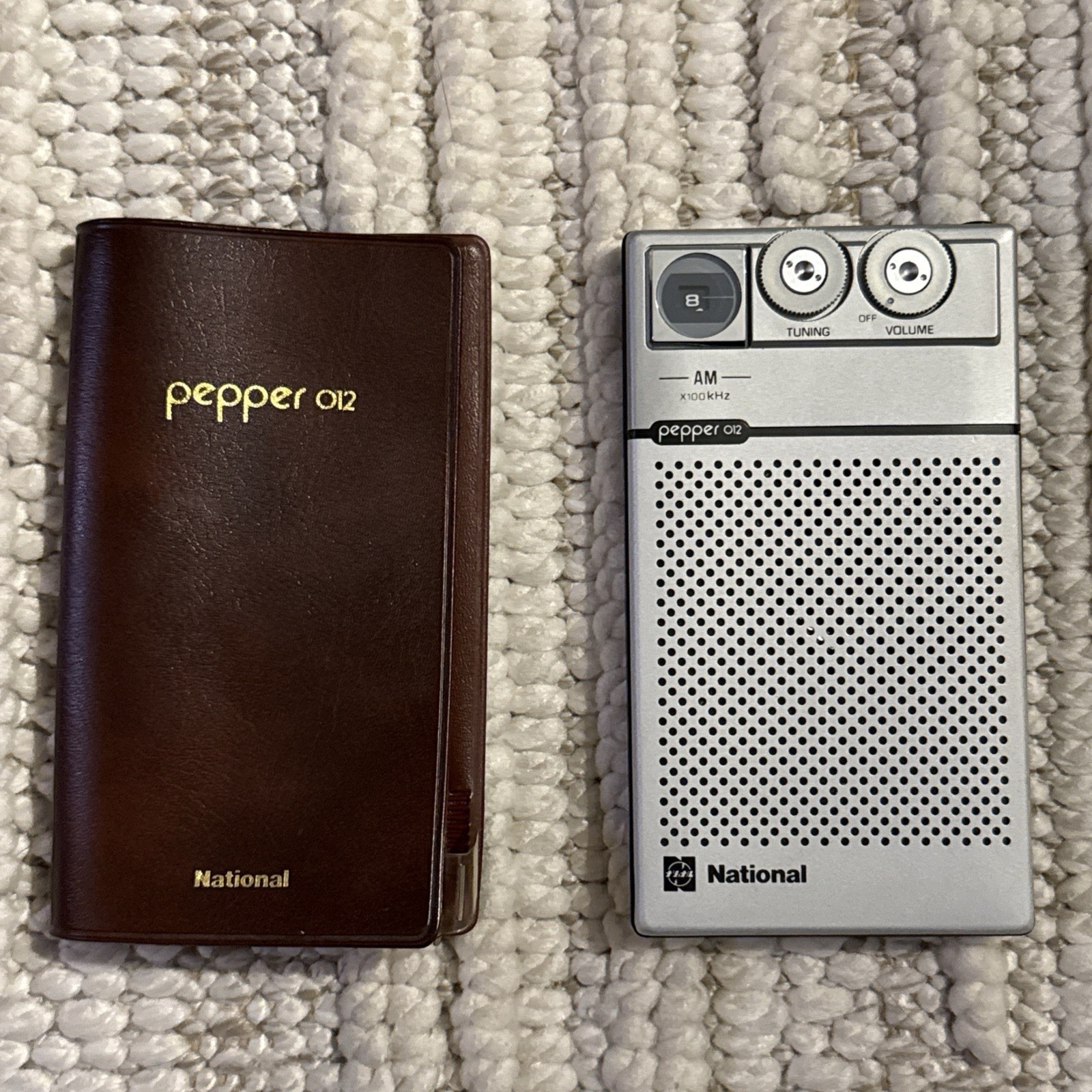 Vintage National Panasonic Pepper thin P-012 Made In Japan With Original Case Vintage National Panasonic Pepper thin P-012 Made In Japan With Original Case